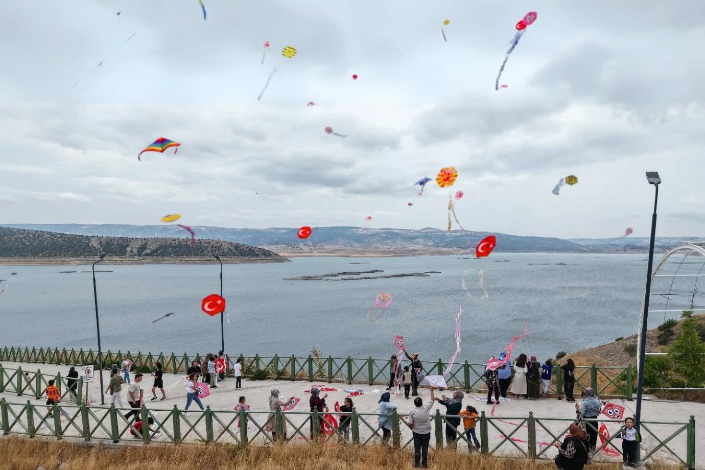 Lavanta Adası’nda düzenlendi! Gökyüzü şenlendi!