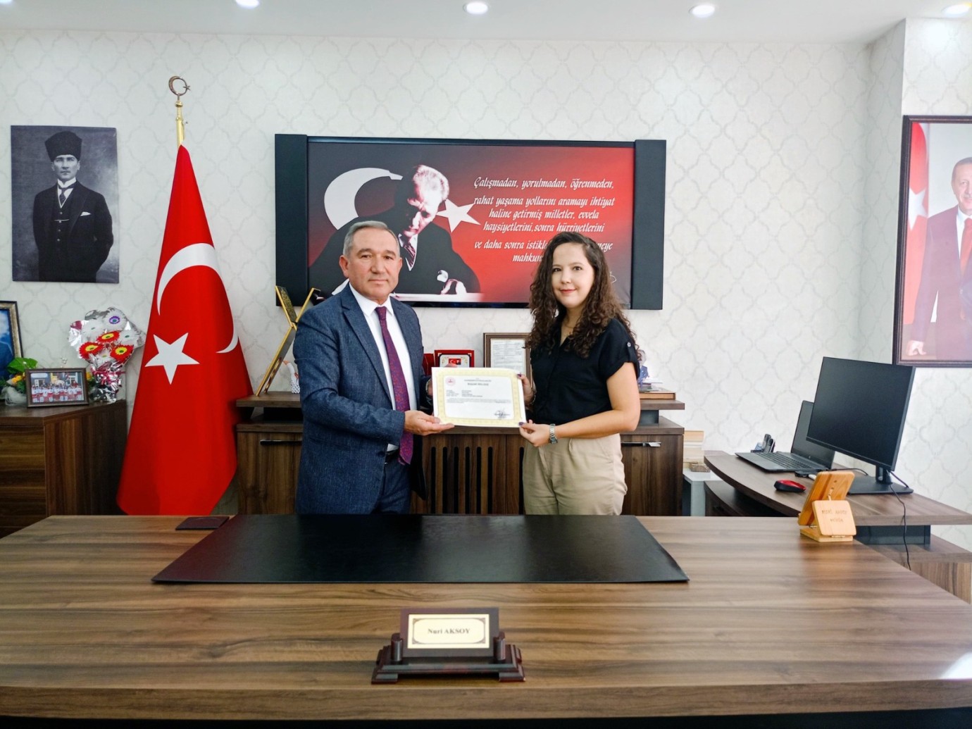 Başarı Belgeleri Takdim Edildi