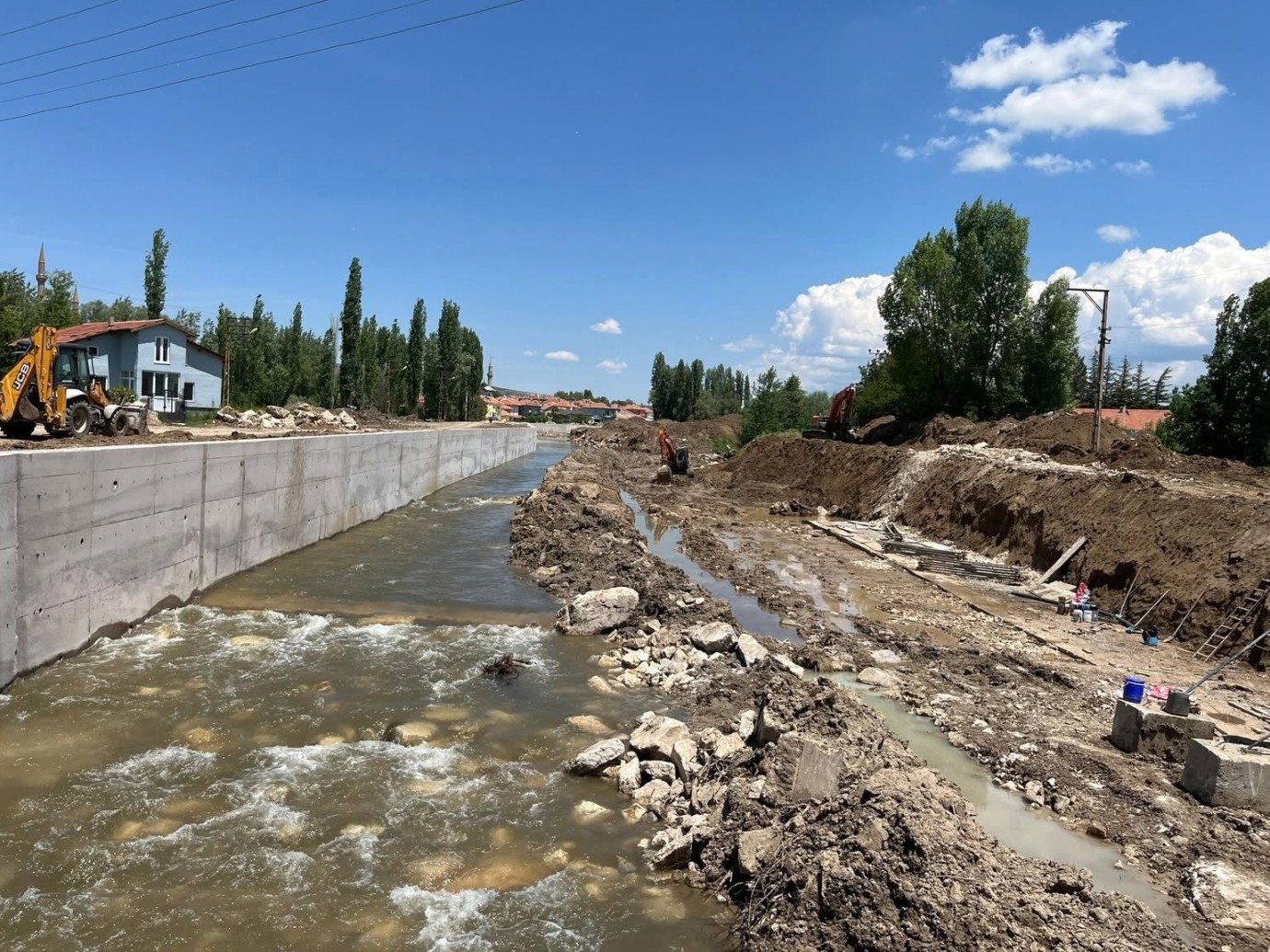 Kozanözü ve Meraözü Derelerinde Taşkın Önlemi