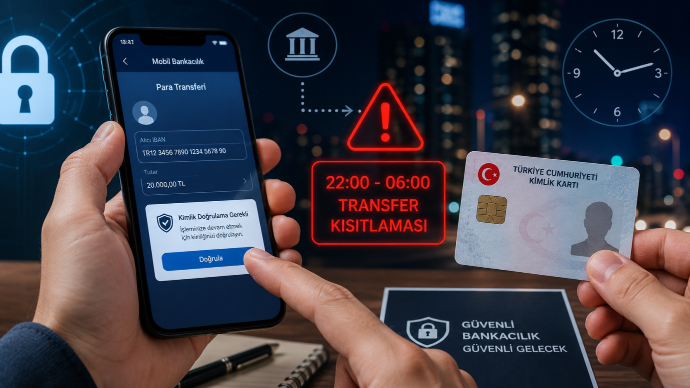 Gece saatlerinde para transferine ek kısıtlama