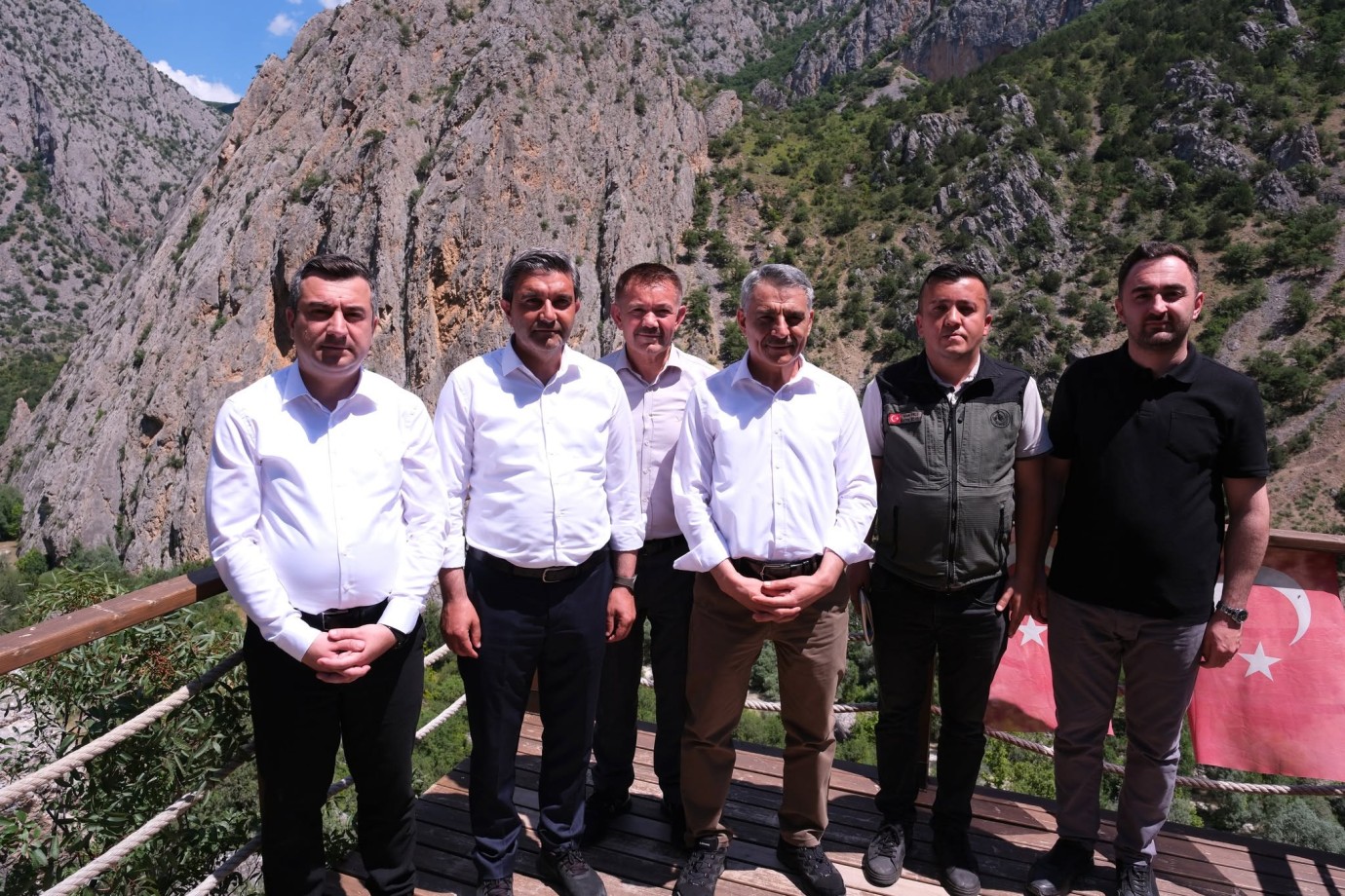 Vali Özkan’dan Kazankaya Kanyonu’na yakın takip