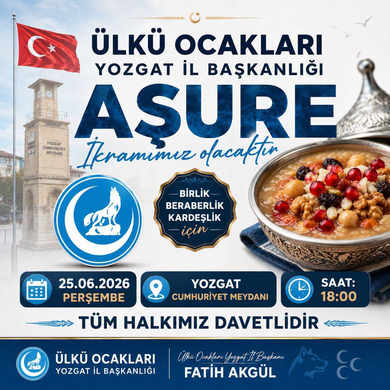 Ülkü Ocaklarından aşure daveti
