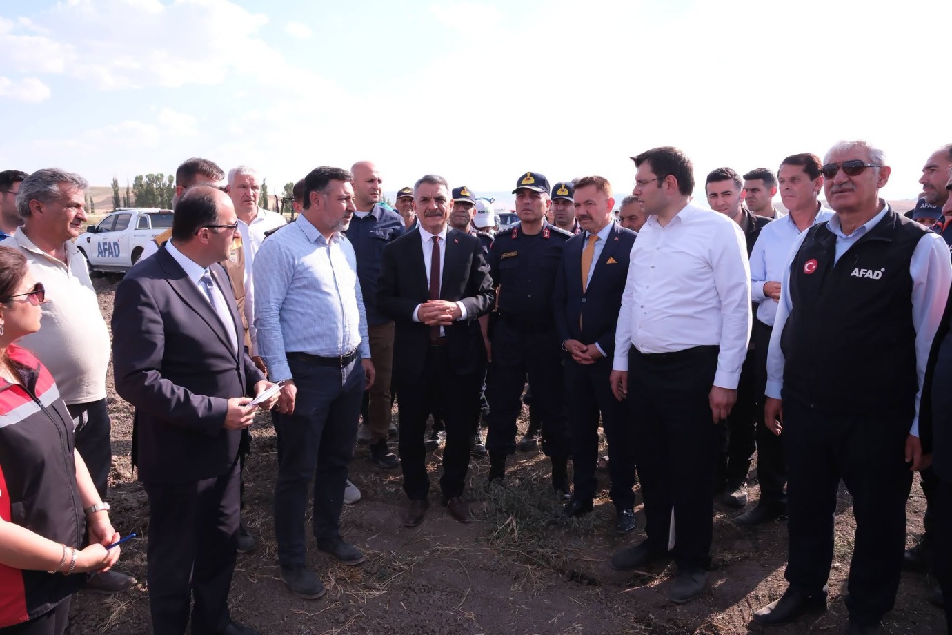 Bin 500 dekar arazi zarar gördü