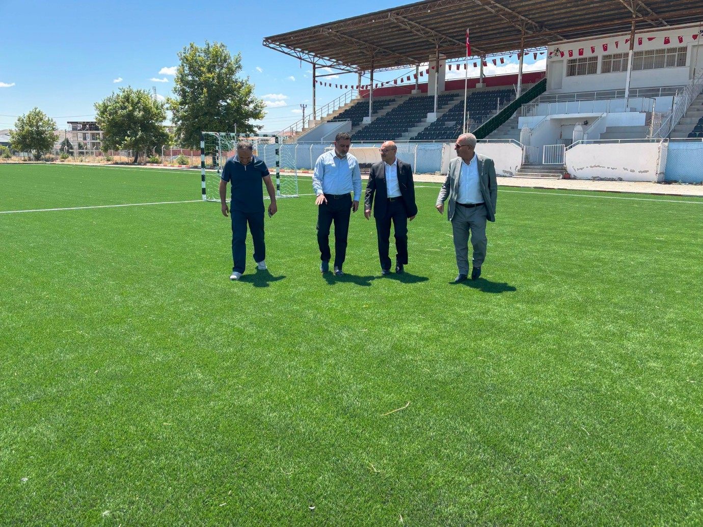 Yerköy Stadı'nda zemin çalışmaları tamamlandı