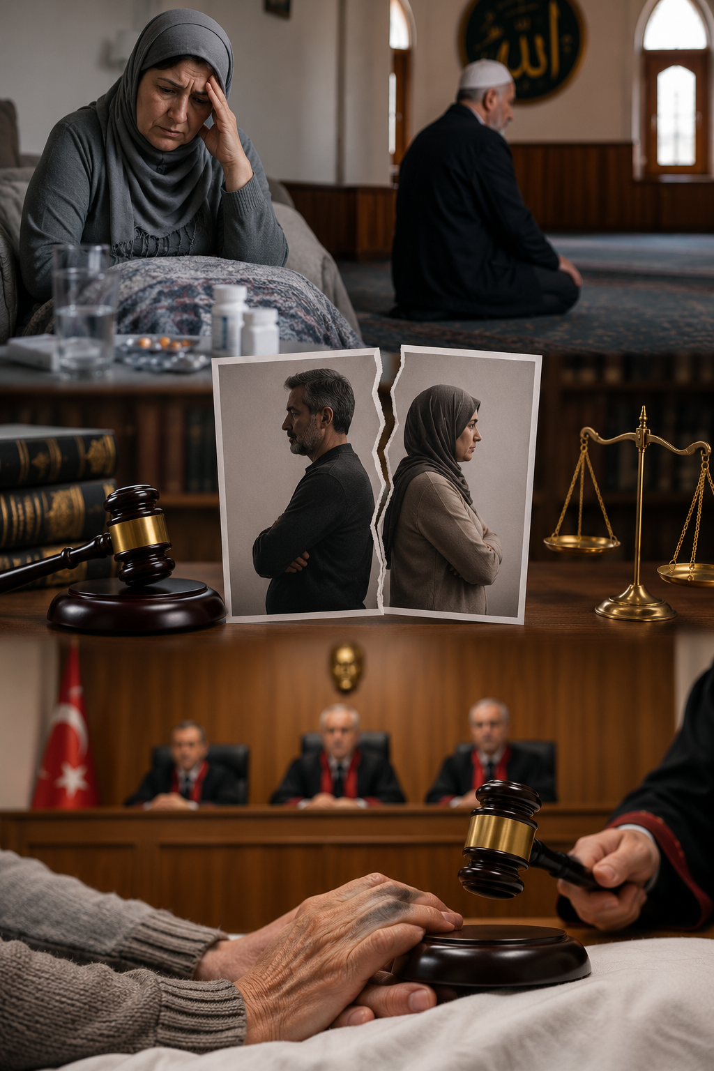 Hasta eşine bakmayan koca ağır kusurlu sayıldı