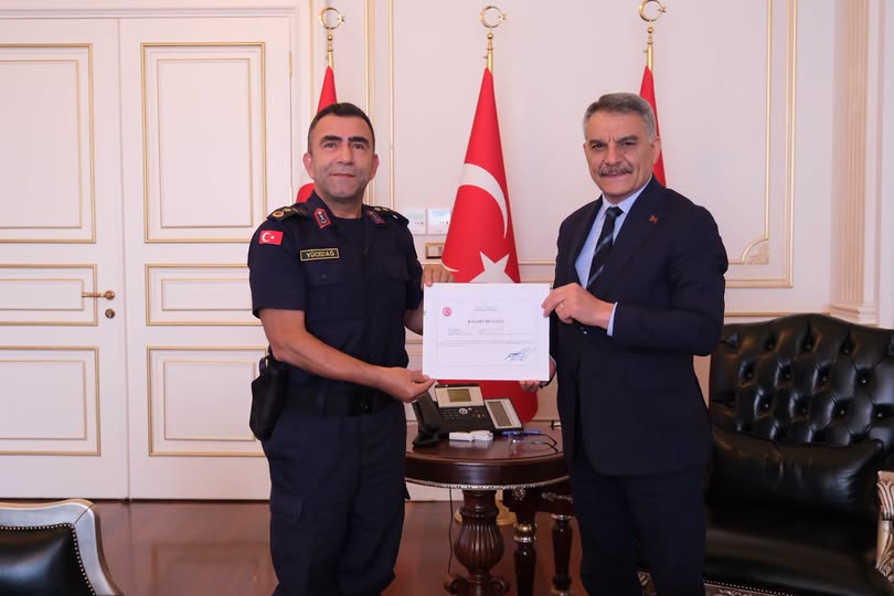 Vali Özkan’dan teşekkür
