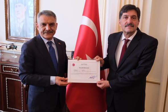 İki il müdürü Vali Özkan'la vedalaştı