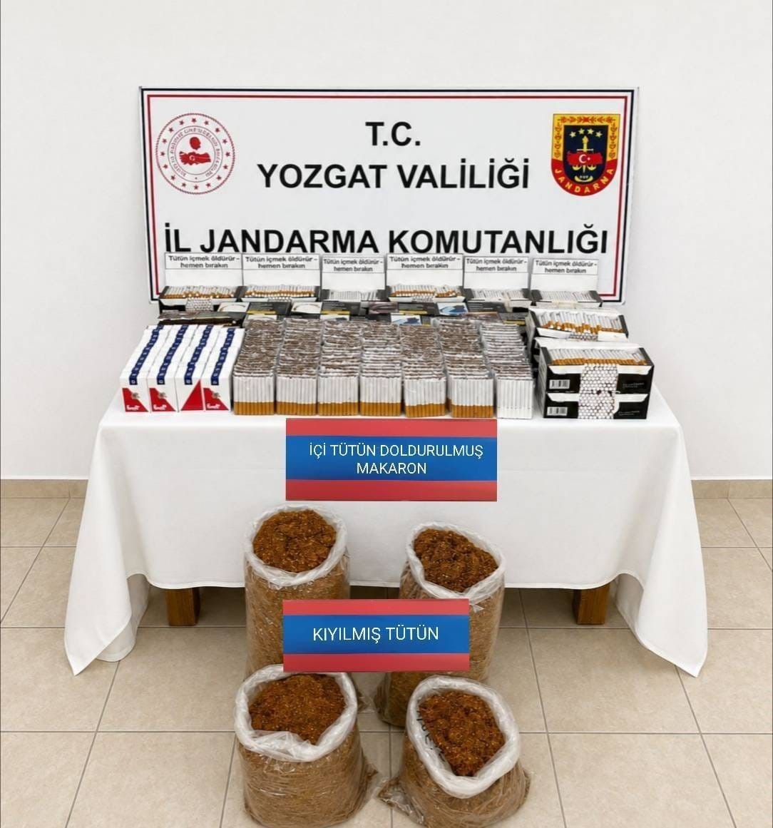 Binlerce makaron ele geçirildi
