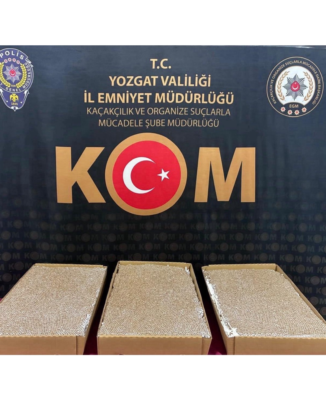 15 bin doldurulmuş makaron ele geçirildi