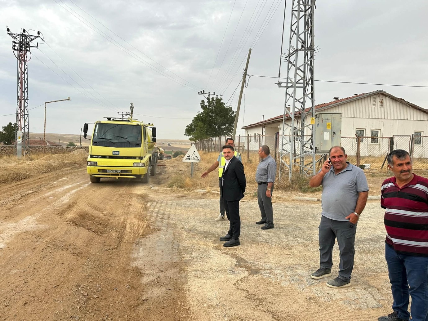 Kaymakam Kalender çalışmaları yerinde inceledi