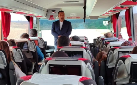 Yozgat’ta habersiz otobüs denetimi yapıldı